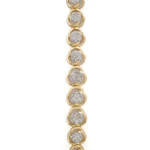 Golden Bezel Diamond Bracelet