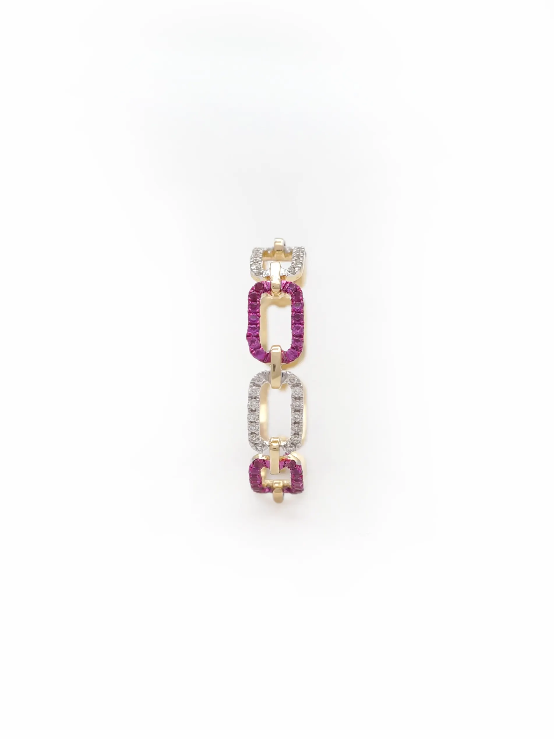 Lulu Pink Link Ring
