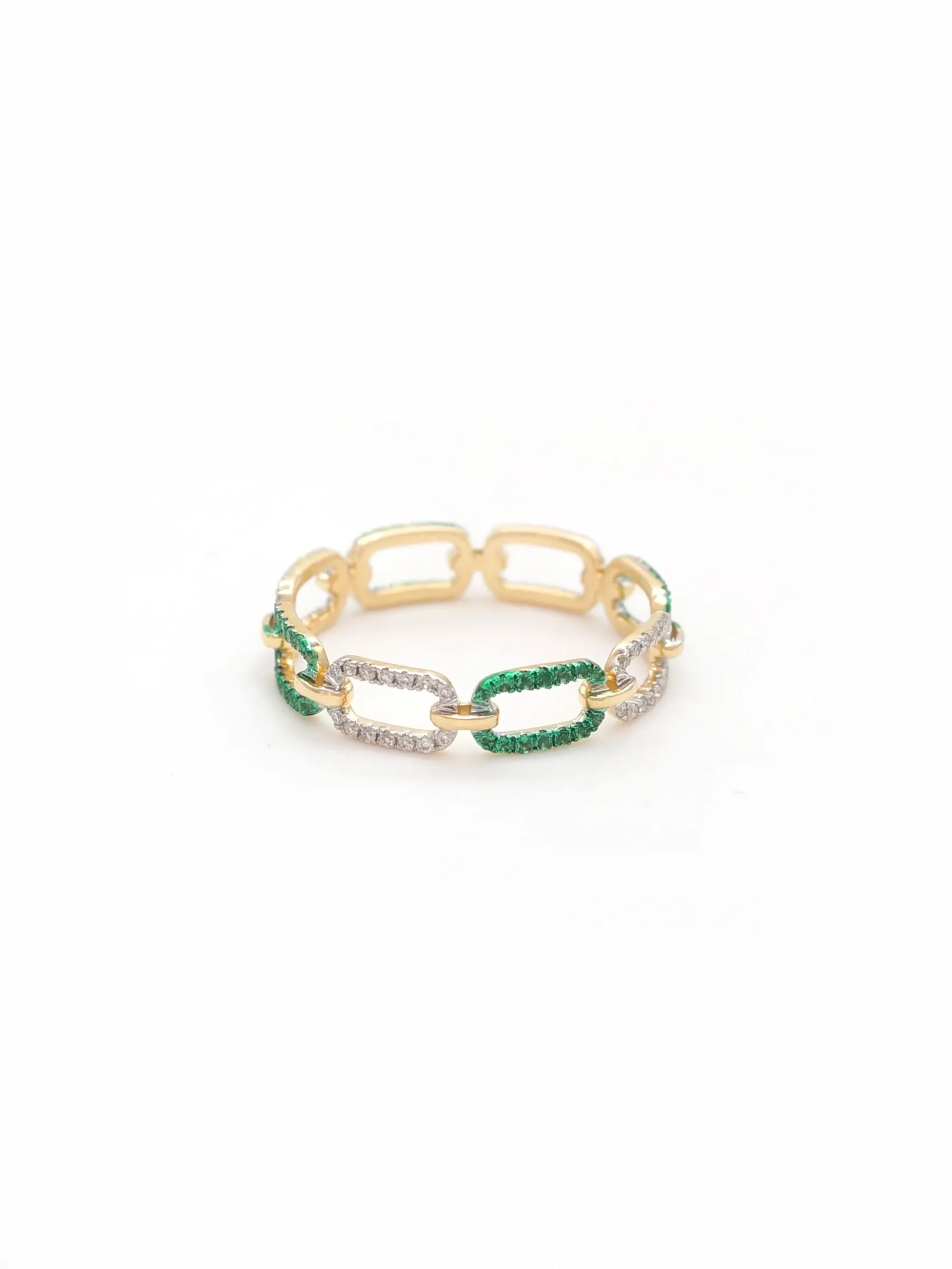 Lulu Green Link Ring