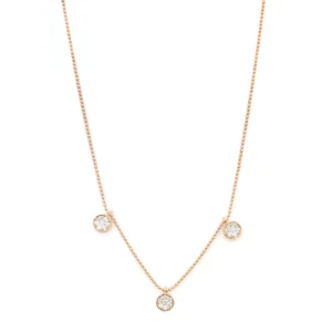 Trinity Diamond Station Necklace
