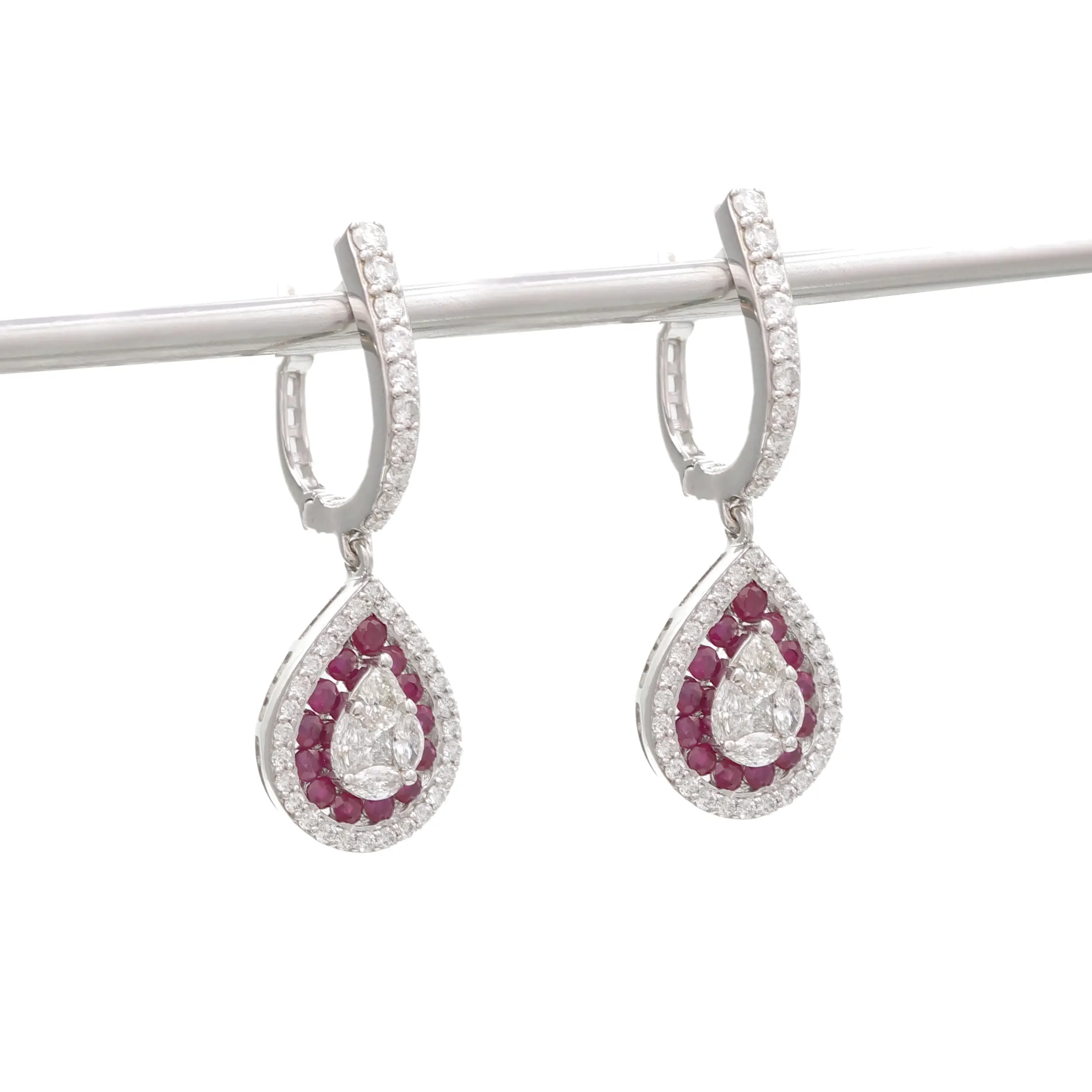Ruby Teardrop Halo Earrings-03