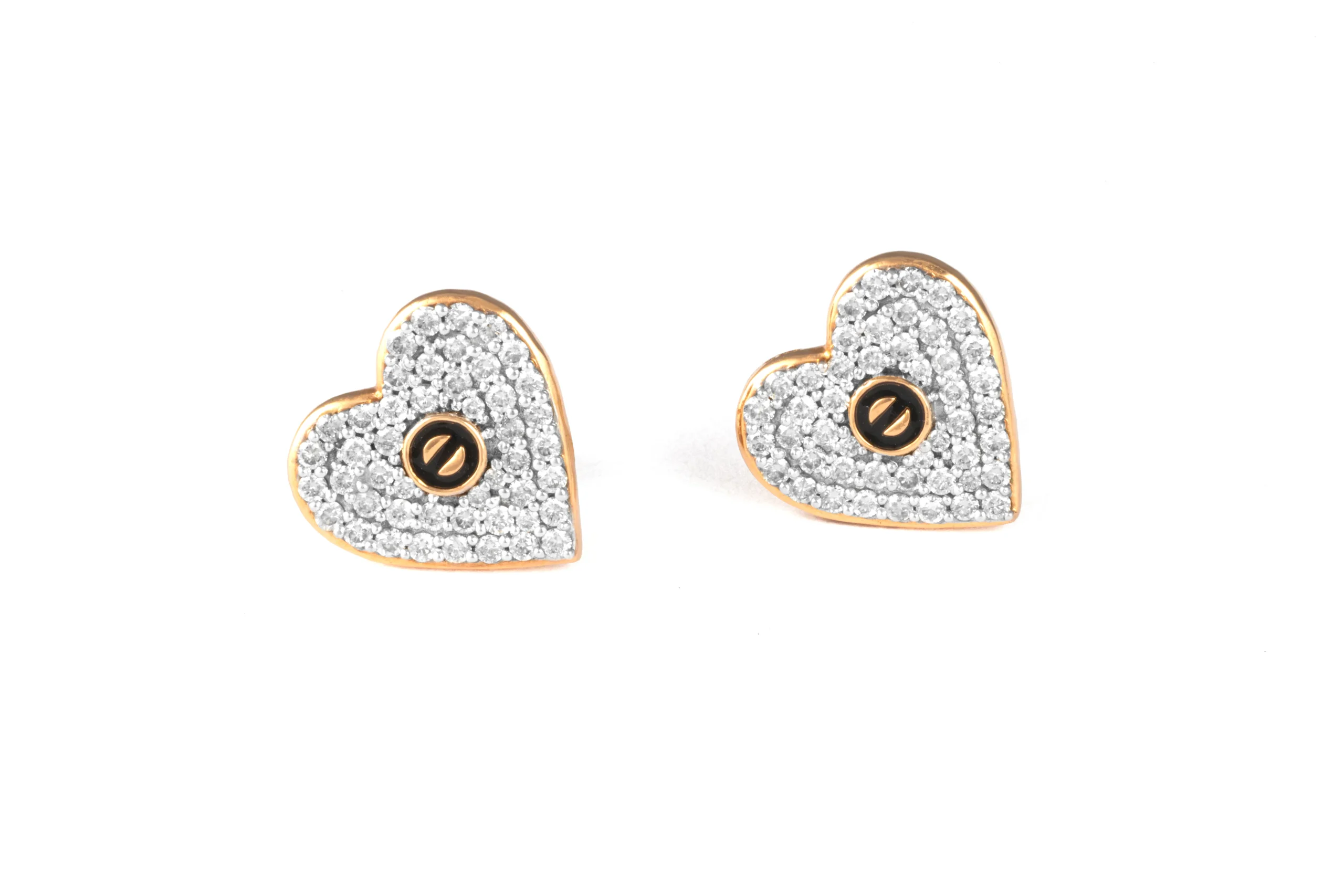 14K rose gold heart studs-03