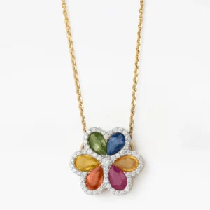Mira Multi Sapphire Necklace