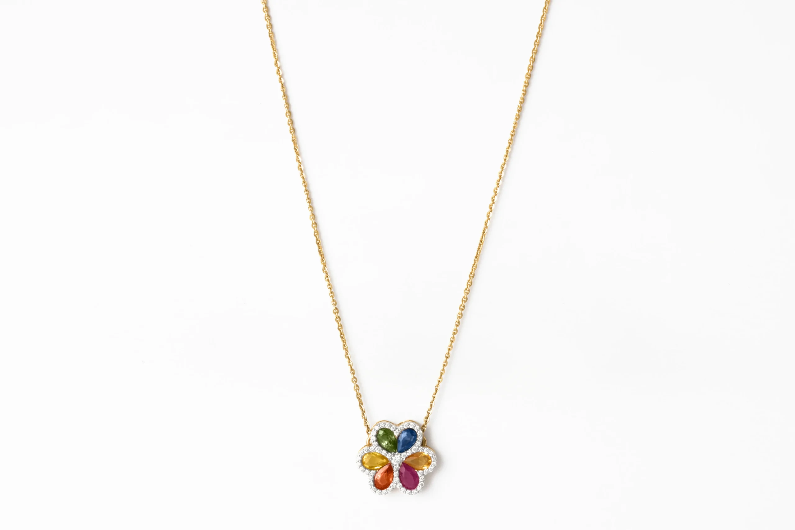 Mira Multi Sapphire Necklace-03