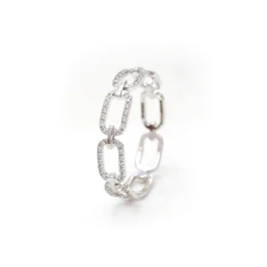 Lulu Full Diamond Link Ring